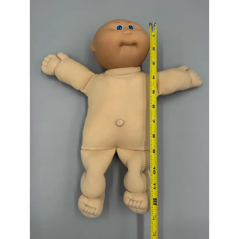 Vintage Cabbage Patch Kids Doll Bald Blue Eyes Flaws No Tag READ DESCRIPTION